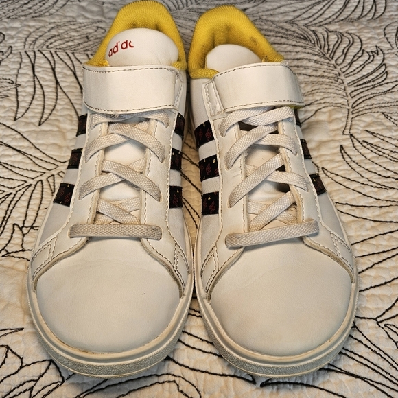 VGUC Adidas Disney Grand Court Mickey Mouse Velcro Sneakers Kids 2 - Picture 13 of 16